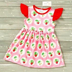 Simply Strawberry Dress by Pete + Lucy